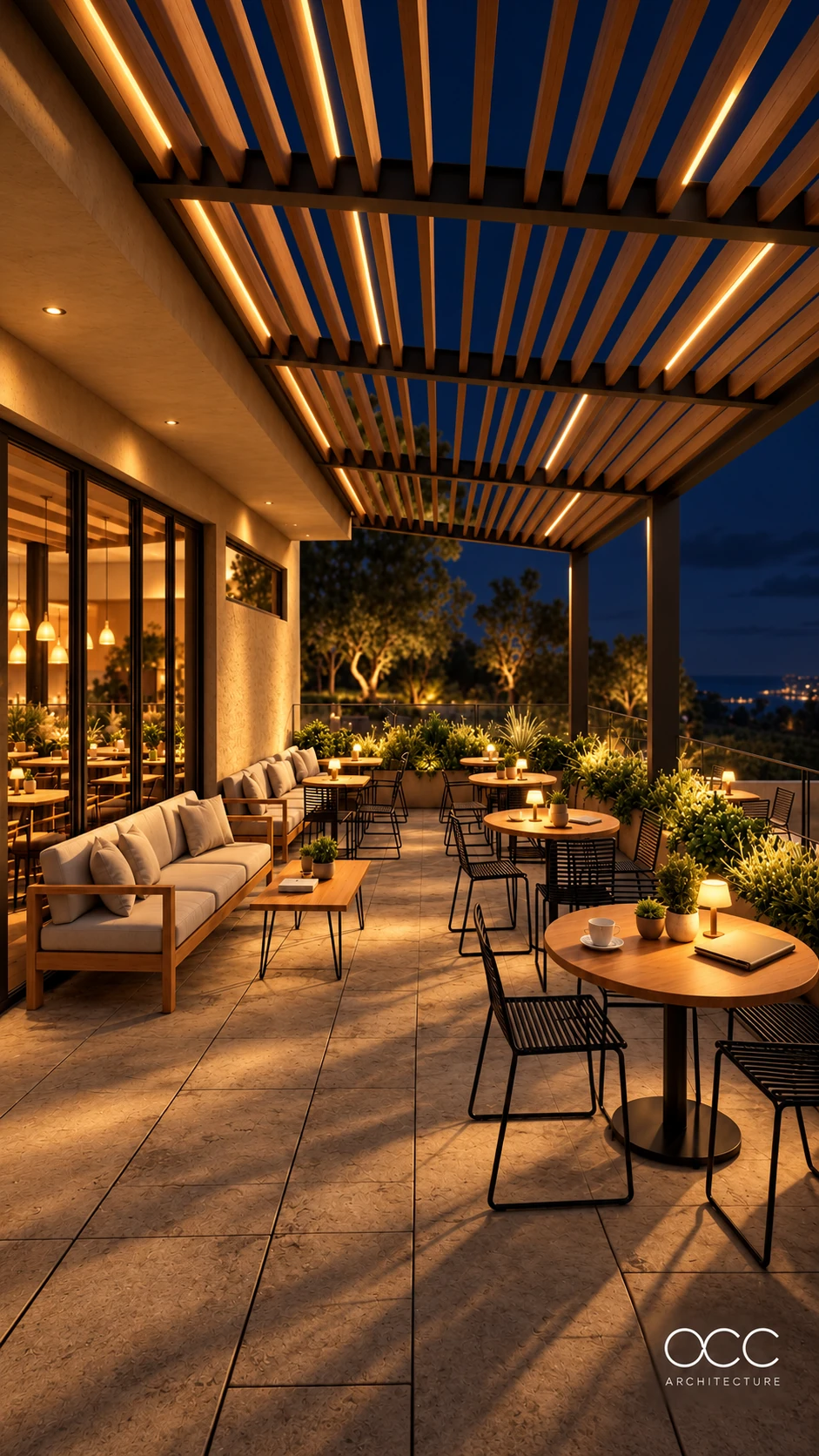 All-day bar στα νότια προάστια — νυχτερινή αρχιτεκτονική απεικόνιση 4